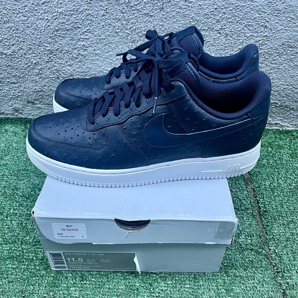 Air Force 1 ‘07 LV8 Blue Ostrich